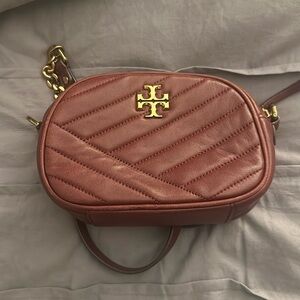 Tory Burch wine color crossbody purse